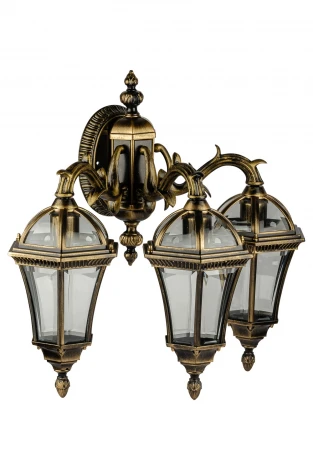 Настенный фонарь уличный Oasis Light ROMA S 95202S 3 15L Gb (220V, IP44)