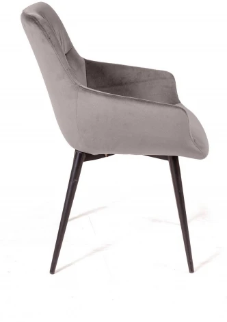 Стул Jordan, бархат светло-серый 26, опора конус Top Concept арт.22045