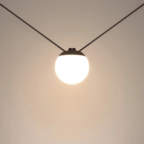 Трековый светильник светодиодный ART-INBELT-SFERO-R140-7W Day4000-MIX (BK, 240 deg, 48V, DALI) (Arlight, IP20 Металл) 051180