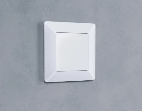 Лицевая панель Ambrella Volt ALFA (Белый матовый) заглушка для суппорта QUANT AP1360