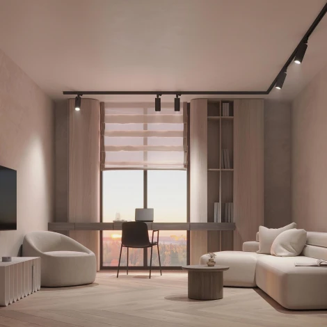 Трековый светильник светодиодный LGD-GELIOS-TUNE-4TR-R80-20W Day4000-MIX (BK, 20-60 deg) (Arlight, IP20 Металл) 039156 (220V)