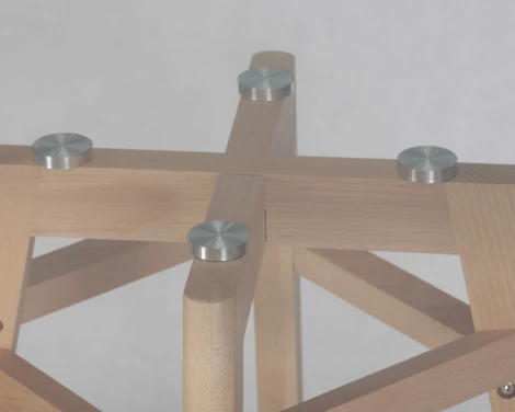 Стол обеденный ALBERT'90 GLASS (столешница стекло, деревянное основание)