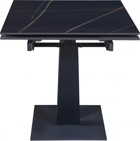 Стол раскладной Malibu (120+30+30), керамика матовая Black Gold Top Concept (21092)