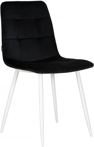 Стул обеденный CHILLY (Черный Holland 75, основание белое)