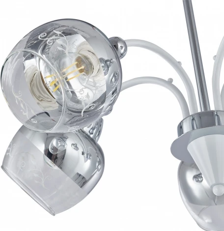 Потолочная люстра на штанге Arte Milano Napoli-326008 326008/5A WH+CR (220V)