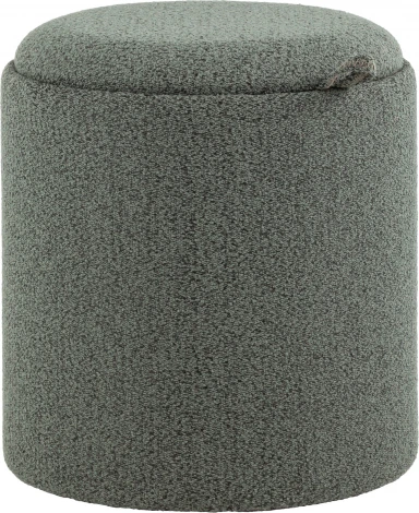 Пуф-столик с ящиком Хюгге XS букле темно-серый, Stool Group