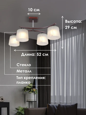 Потолочная люстра на штанге Мелодия Света SS1N 000024062