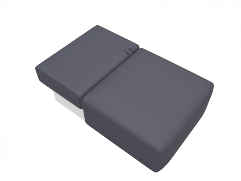 Модуль диван Лига-060 НПБ (ЛДСП,Брус,Фанера/Пластик/Экокожа/Серый) Лига Диванов 130075