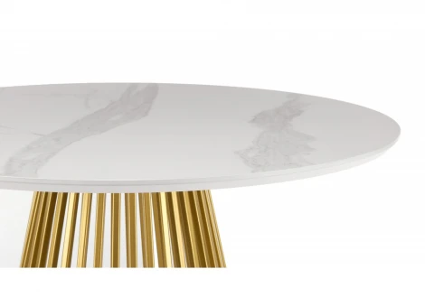 Кухонный стол Notta Нэнси 110 patagonoa bianco repose / золото