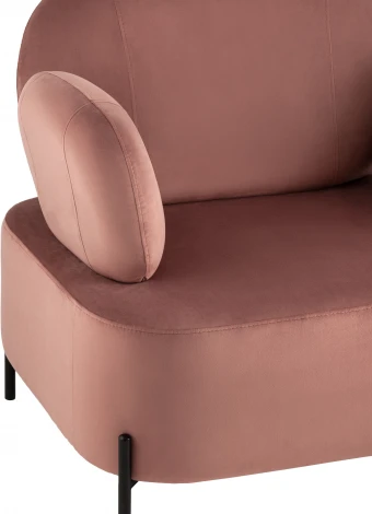 Кресло Stool Group Кэнди с подлокотниками велюр пыльно-розовый УТ000035880