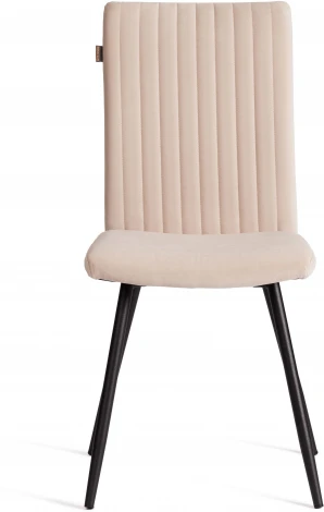 Стул обеденный Monte Carlo Tetchair (Флок/Бежевый,Черный) арт.24792