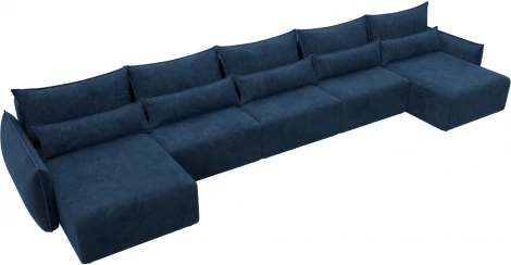 Диван п-образный Лига-051 НПБ МегаЛонг Лига Диванов (Велюр) арт.128746