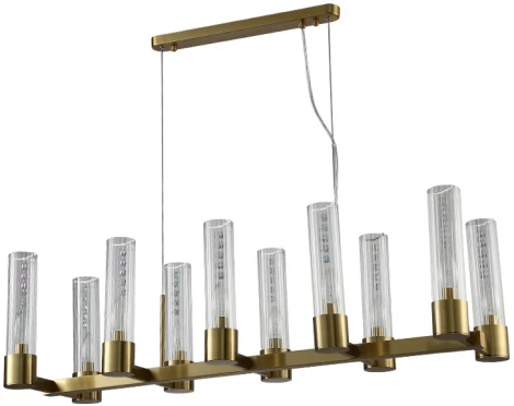 Подвесная люстра OTONO SP10 L980 BRASS/TRANSPARENTE Crystal Lux
