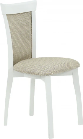 Стул Аврора Тулон 2, спинка мягкая, Эмаль белая/Атина