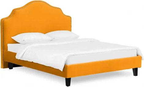 Кровать Queen II Victoria L 1600 ОГОГО (арт.663256), (Ткань/Желтый)