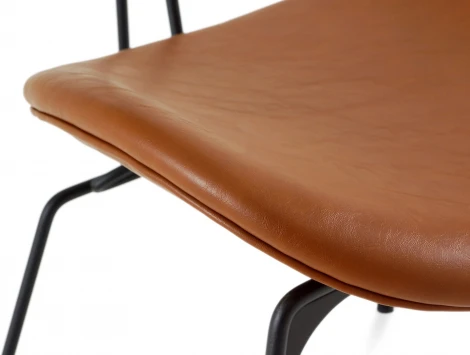 Обеденный стул Stem ОГОГО Обстановочка! (Экокожа/Коричневый,Черный) арт.930831