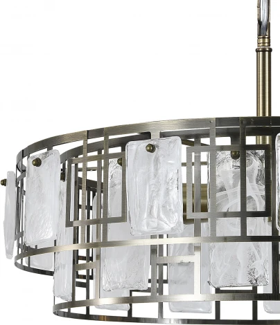 Подвесная люстра Escada Tephida 2131/6S 6x40Вт E27, металл/стекло, бронза/белый матовый (220V, круглые)