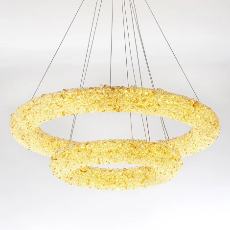 Подвесной светильник светодиодный хрустальный с регулировкой цветовой температуры и яркости Modelux MODESTYLE MS.6000.800.500 GD