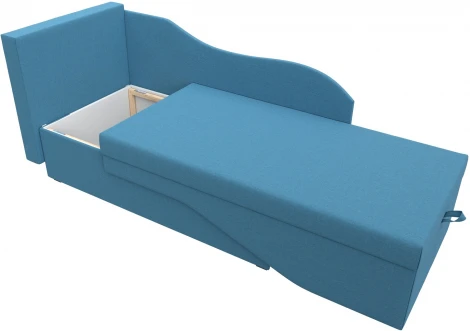 Кушетка Гармония левая (Голубой/Рогожка) Лига Диванов арт.125766L