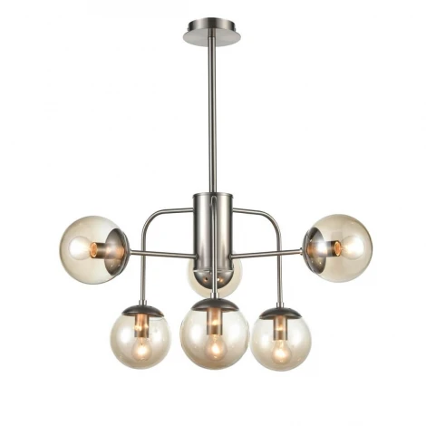 Потолочная люстра на штанге Vele Luce Verona 983 VL5015L06 (220V, шарики, молекулы)