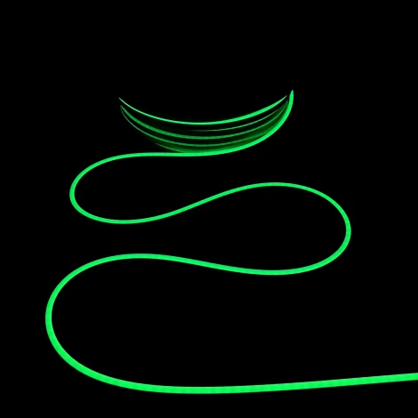 Односторонний Гибкий Неон 8х16мм Зеленый 12В, IP65 Laitcom FR-23516