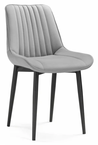 Стул Notta на металлокаркасе Седа К светло-серый / черный 502100