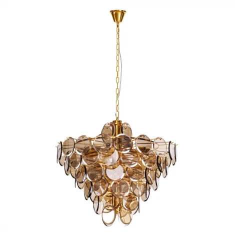 Подвесная люстра каскадная Divinare Chloe 7566/01 SP-18 (220V, хрусталь, на цепи)