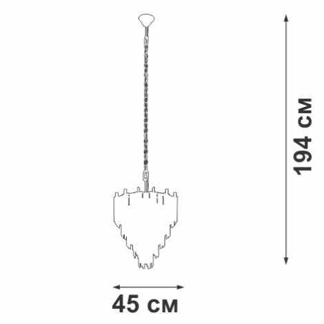 Подвесная люстра V58560-8/10 Vitaluce (220V, на цепи)