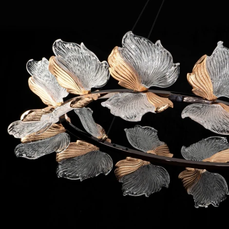 Подвесная люстра светодиодная с пультом с регулировкой цветовой температуры Modelux MODELUX ML.2412.800 BK