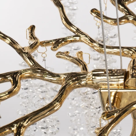 Подвесная люстра хрустальная Arte Milano Milano-2 23210.700.6.E14.A GD (220V, на тросе)