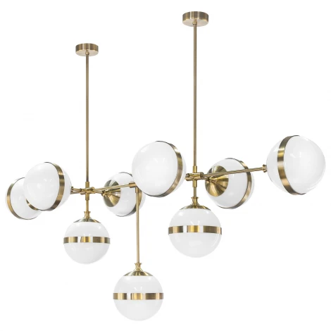 Подвесная люстра на штанге Lightstar Globo 813191 (220V, шарики, молекулы)