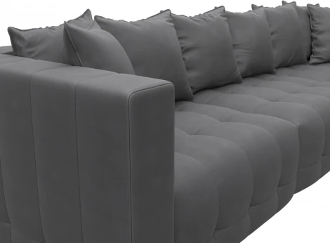 Диван угловой Лига-052 НПБ Лонг угол универсальный Лига Диванов (Замша) арт.128838