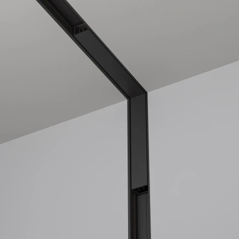 Коннектор угловой внутренний, встраиваемый, черный Maytoni Accessories for tracks Basity TRA172ICL-12B