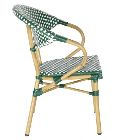 "Грас" плетеный стул из искусственного ротанга, цвет зеленый 4SIS арт.УТ-00009556