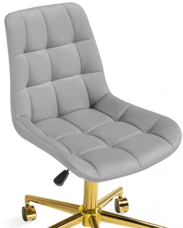 Компьютерное кресло Notta Честер светло-серый (california 900)/ золото 533182
