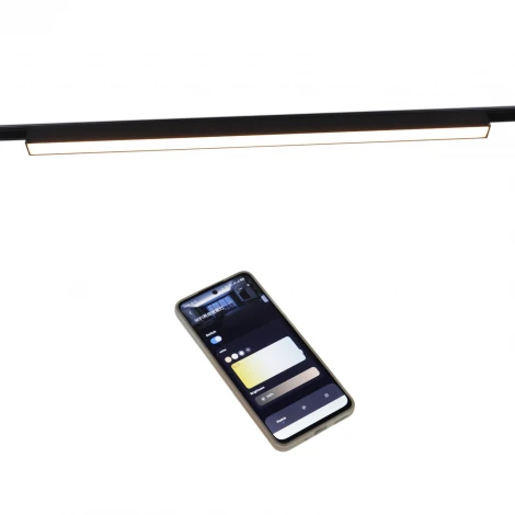 Трековый светильник магнитный светодиодный 48V с регулировкой цветовой температуры Reluce 13003-9.3-001UR magnetic LED20W BK CCT+SMART