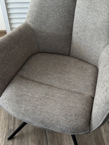 Стул M-City PONTUS 360 град. поворот. KN01-03 Серый/ BZ1046-02 Темно-серый/ Черный