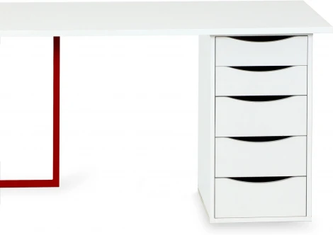 Композиция ОГОГО Board 1200х500 (ЛДСП/Красный,Белый)