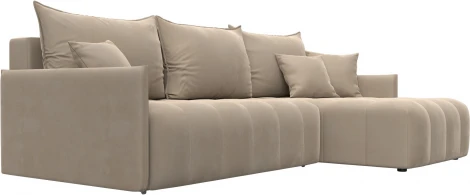 Диван угловой Лига-054 НПБ угол универсальный Лига Диванов (Велюр) арт.129027