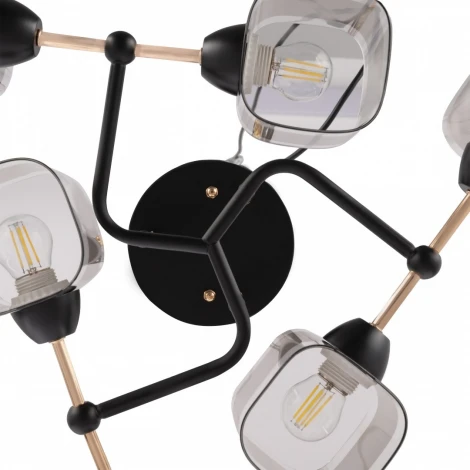 Потолочная люстра на штанге Arte Milano AMALFI 324308/6 BK+FG (220V)