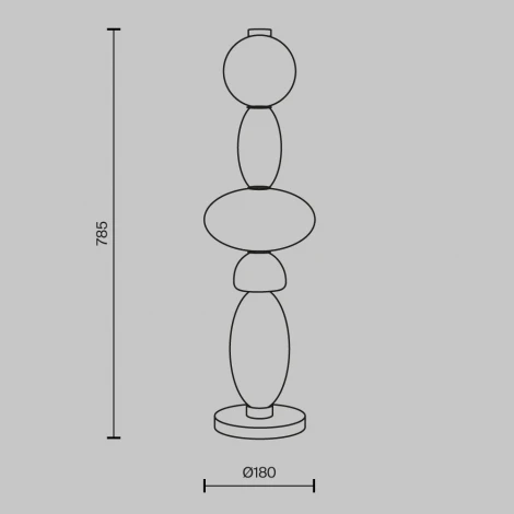 Настольная лампа Maytoni Adore MOD297TL-L24BS3K (LED, 220V)