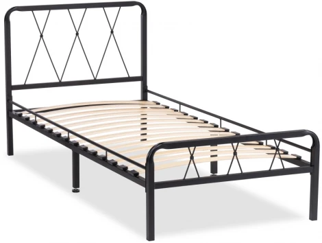 Односпальная кровать Woodville Иоханна 18 90х200 черная 511601