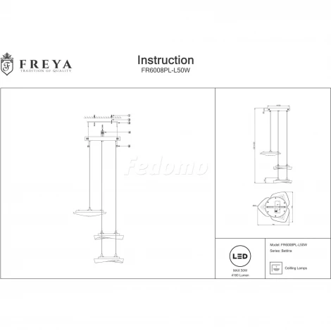 Подвесной светильник Freya Bettina FR6008PL-L50W