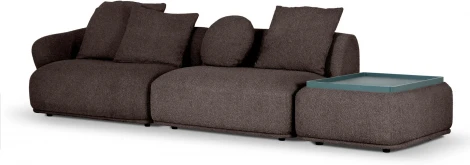 Диван Fabro ОГОГО (арт.855363), (Ткань,Букле/Коричневый)