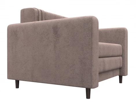 Кресло Лига-070 (ЛДСП,Брус,Фанера/Дерево/Велюр/Бежевый) Лига Диванов 132552