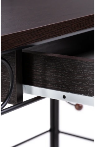 Туалетный столик Woodville Клео 3 черный / венге 446223