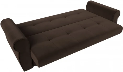 Диван-книжка Лига-019 (Коричневый/Микровельвет) Лига Диванов арт.118359