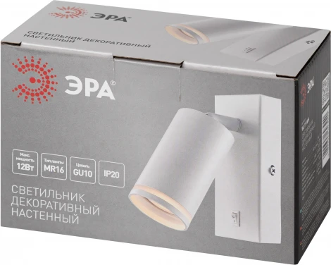 Спот для чтения с выключателем ЭРА WL19 WH (220V)