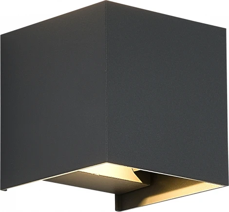 Настенный уличный светильник ST Luce Brik SL9513.701.01 серый/серый LED 1*10W 2700K BRIK