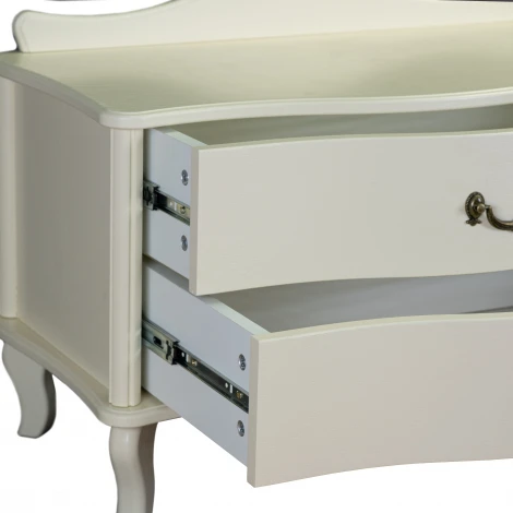 Тумбочка Джульетта широкая 2 ящика дуб шампань Л Mebelik арт.008615